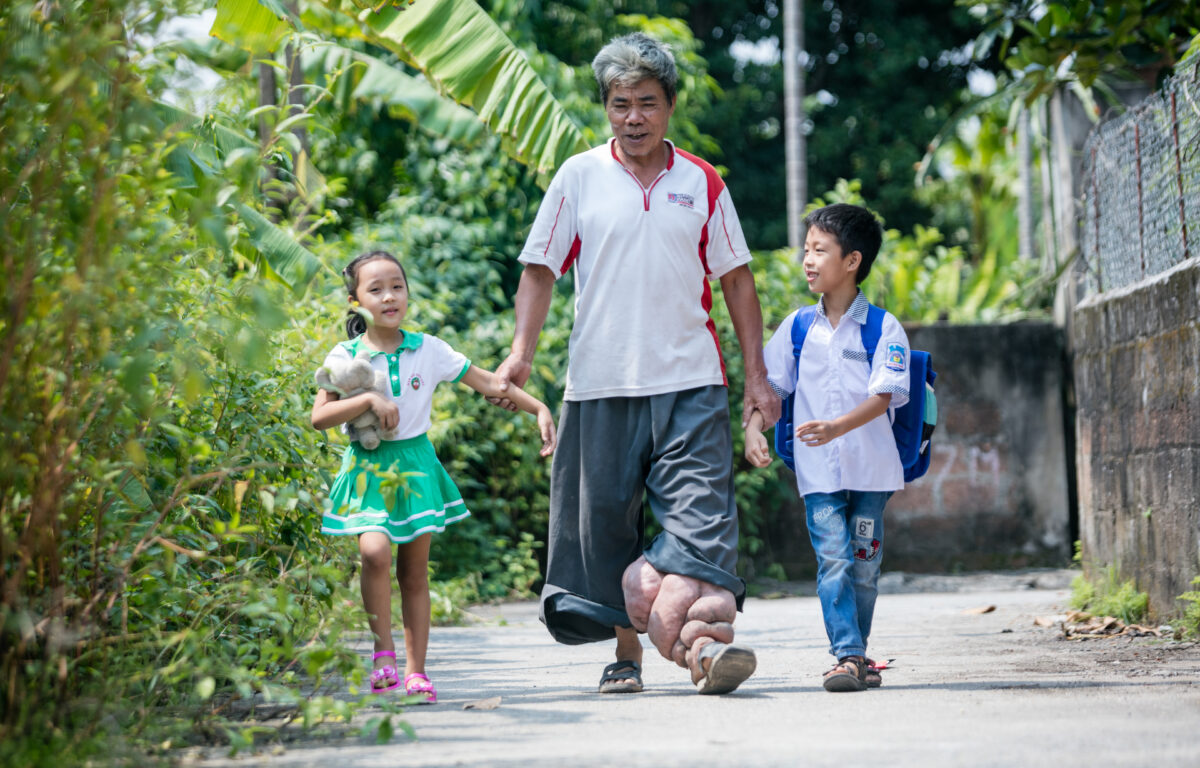 Elefantsyken i Vietnam. Foto: CCBY Nguyen Minh Duc - RTI International
